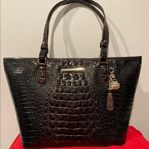 Brand New Brahmin Medium Asher Tote in the color Cocoa Melbourne